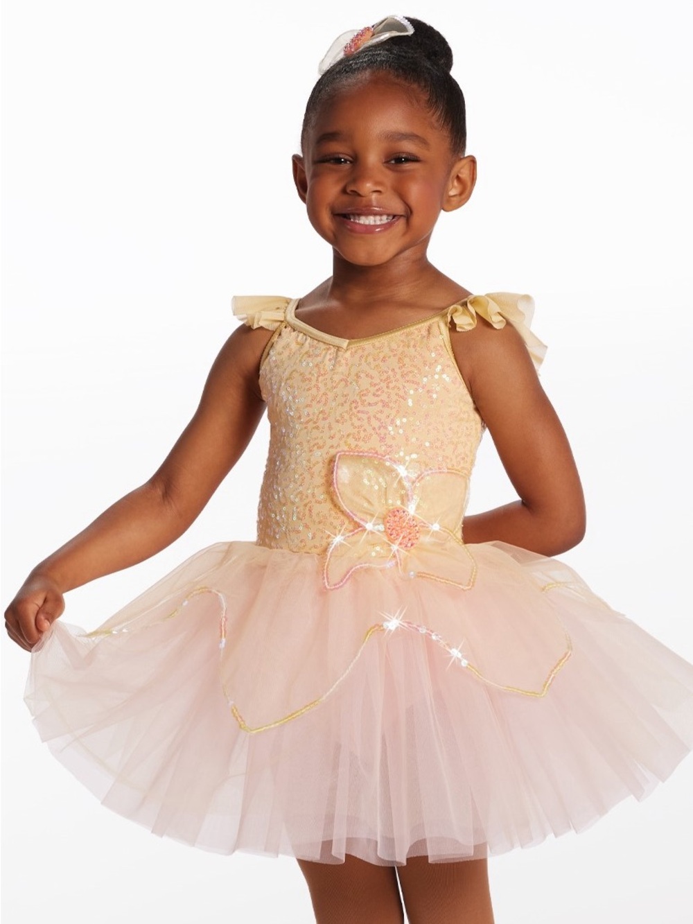 Weissman Girls Gold Pink Fairy Princess Halloween Costume Tutu Dress 6/6X